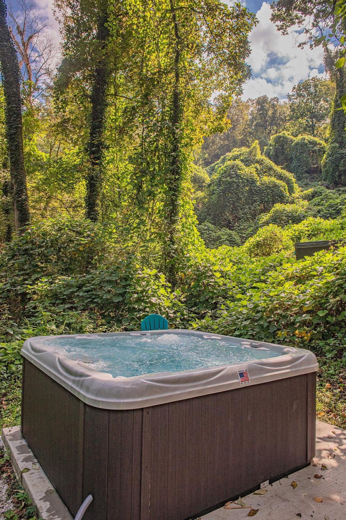 שאטאנוגה Tiny Cabin Village Private Hot Tub Lynda Cabin מראה חיצוני תמונה