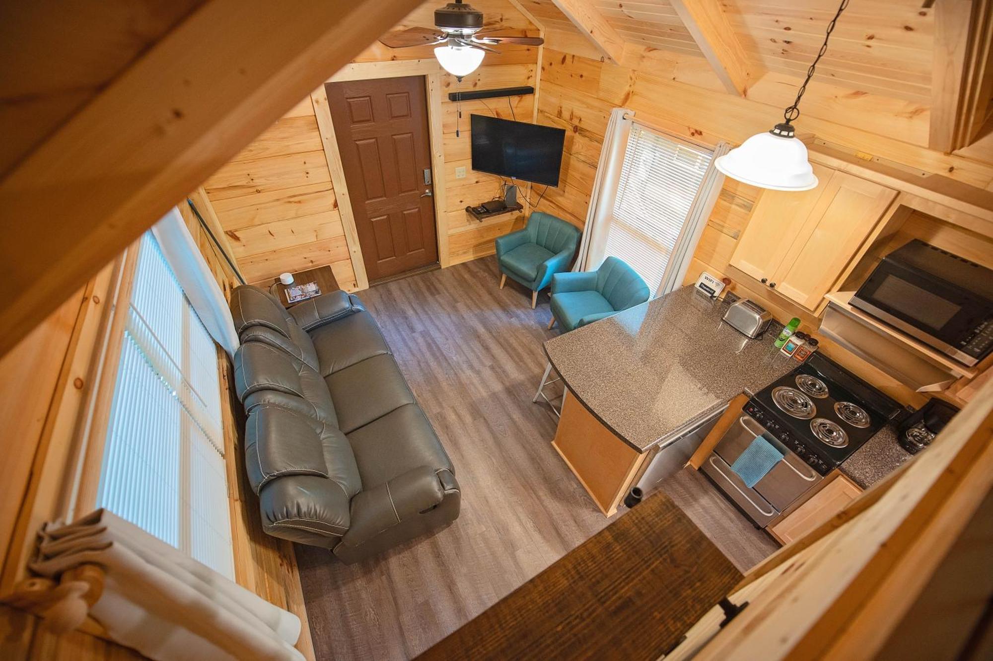 שאטאנוגה Tiny Cabin Village Private Hot Tub Lynda Cabin מראה חיצוני תמונה